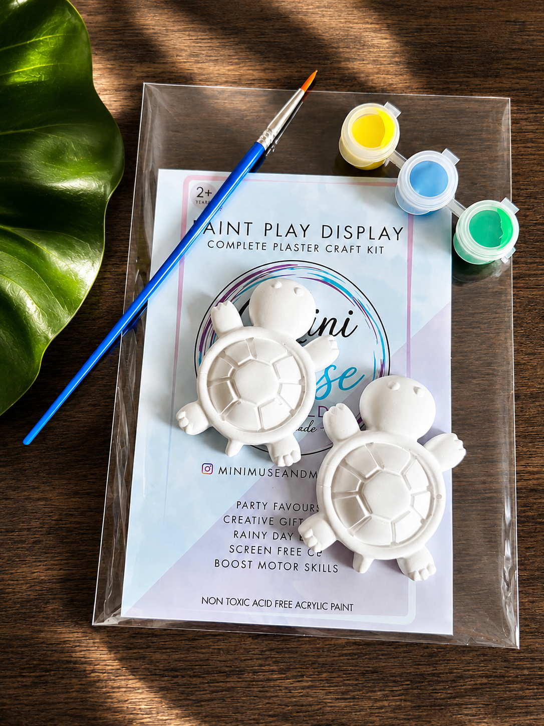 FRIENDSHIP TURTLES KIT | Ready To Paint Plaster Craft Kit