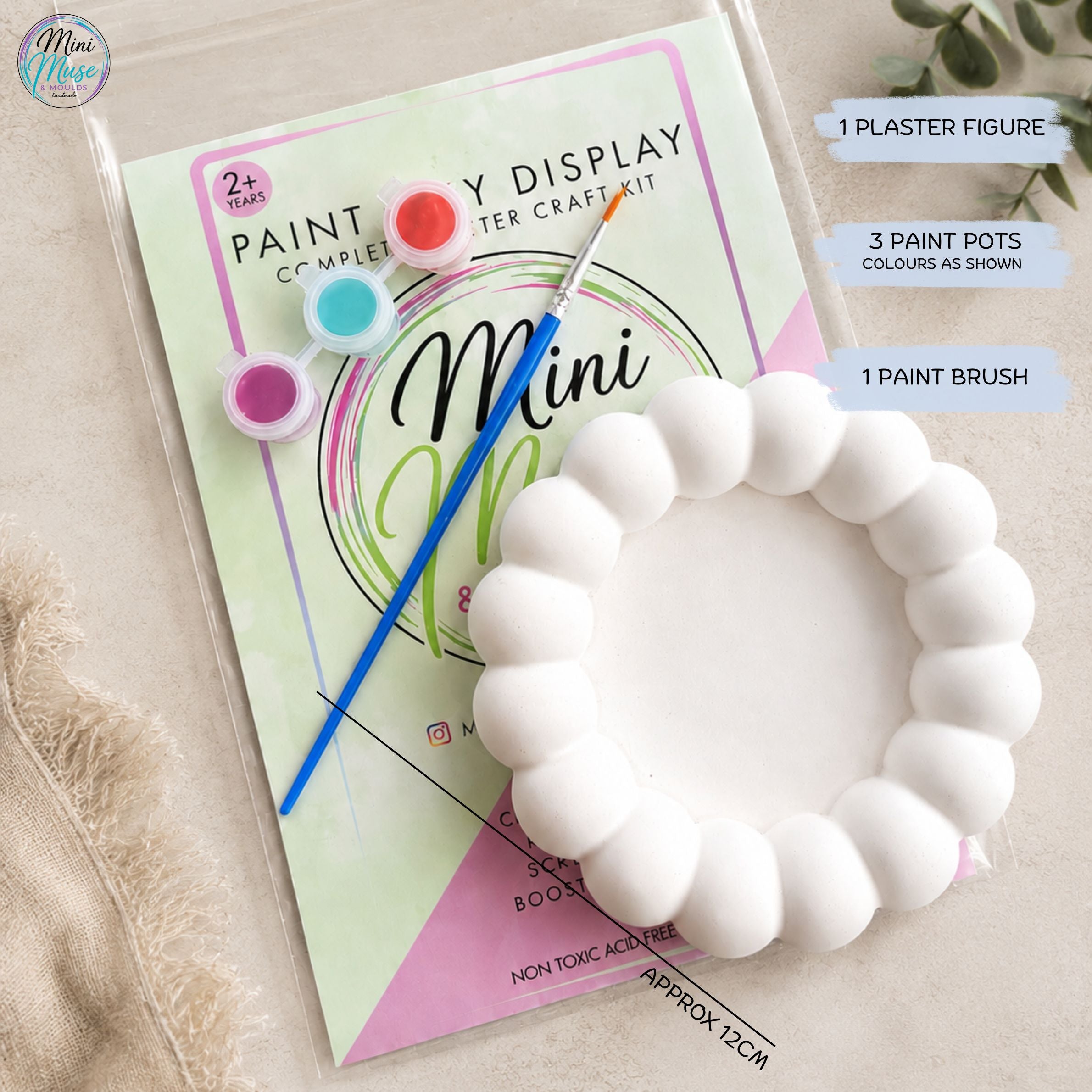 BUBBLE BOWL | Ready To Paint Plaster Craft Kit