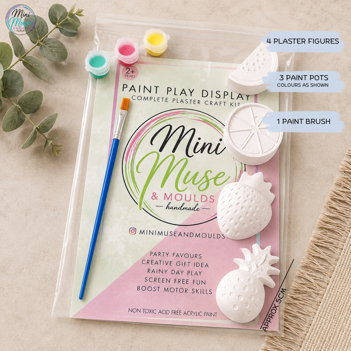 FRUITY FEAST | Ready To Paint Plaster Craft Kit