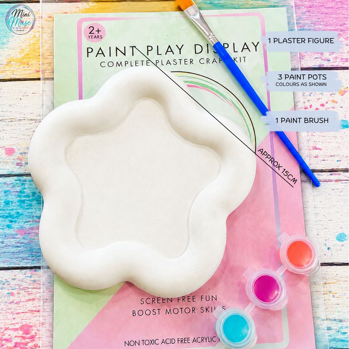 STAR BOWL | Ready To Paint Plaster Craft Kit