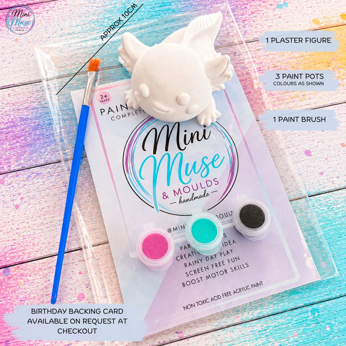 AXOLOTL KIT | Ready To Paint Plaster Craft Kit