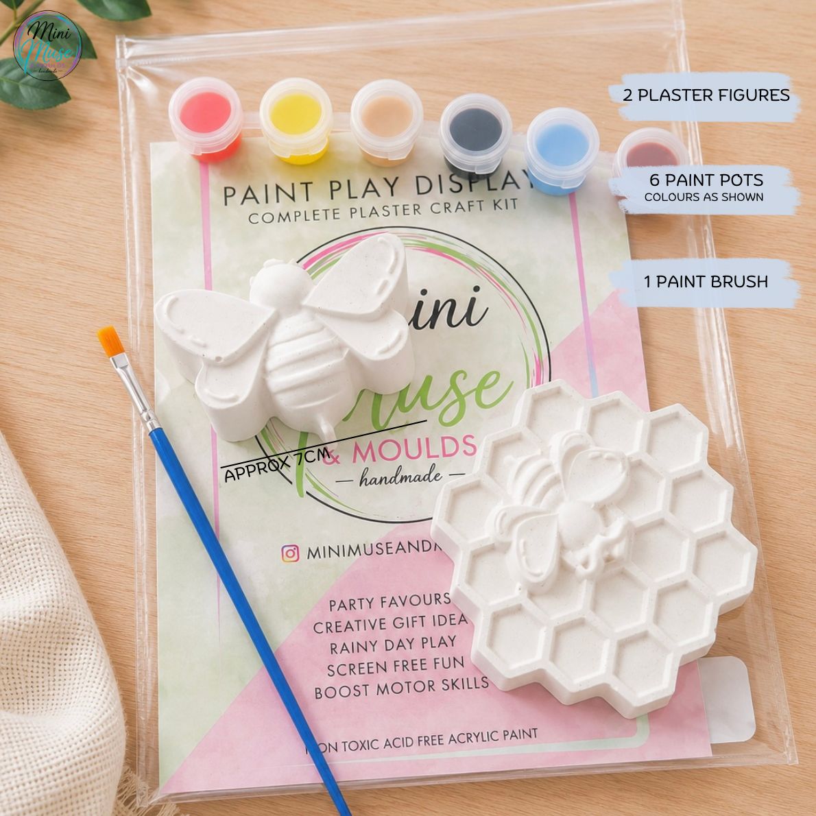 BUSY BEES COLLECTION | Ready To Paint Plaster Craft Kit