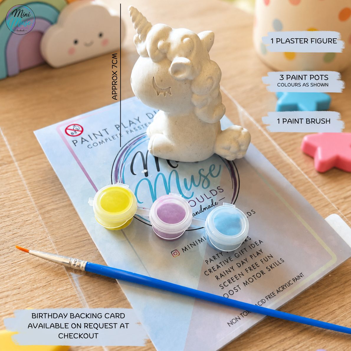 UNICORN KIT | Ready To Paint Plaster Craft Kit