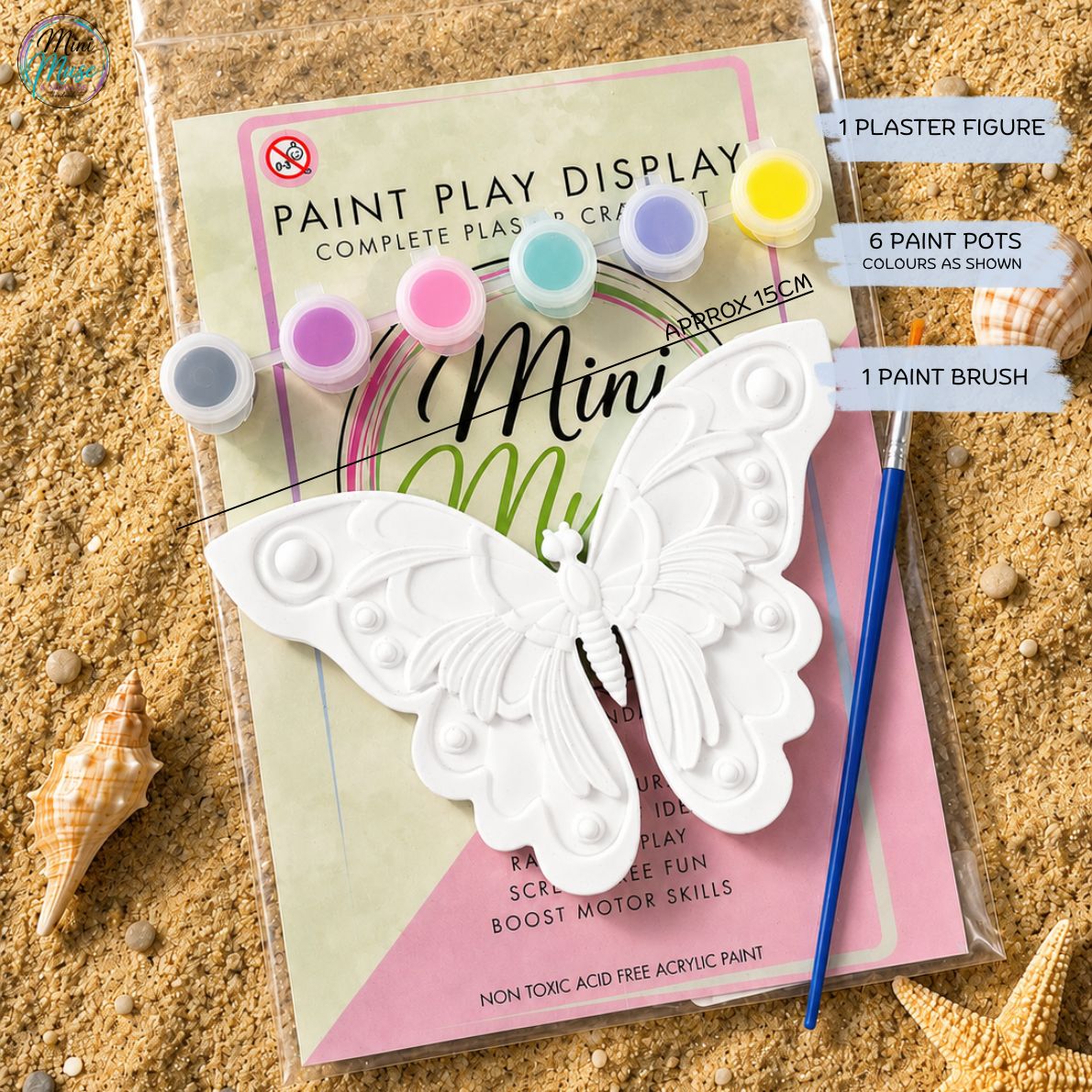 BIG BUTTERFLY | Ready To Paint Plaster Craft Kit
