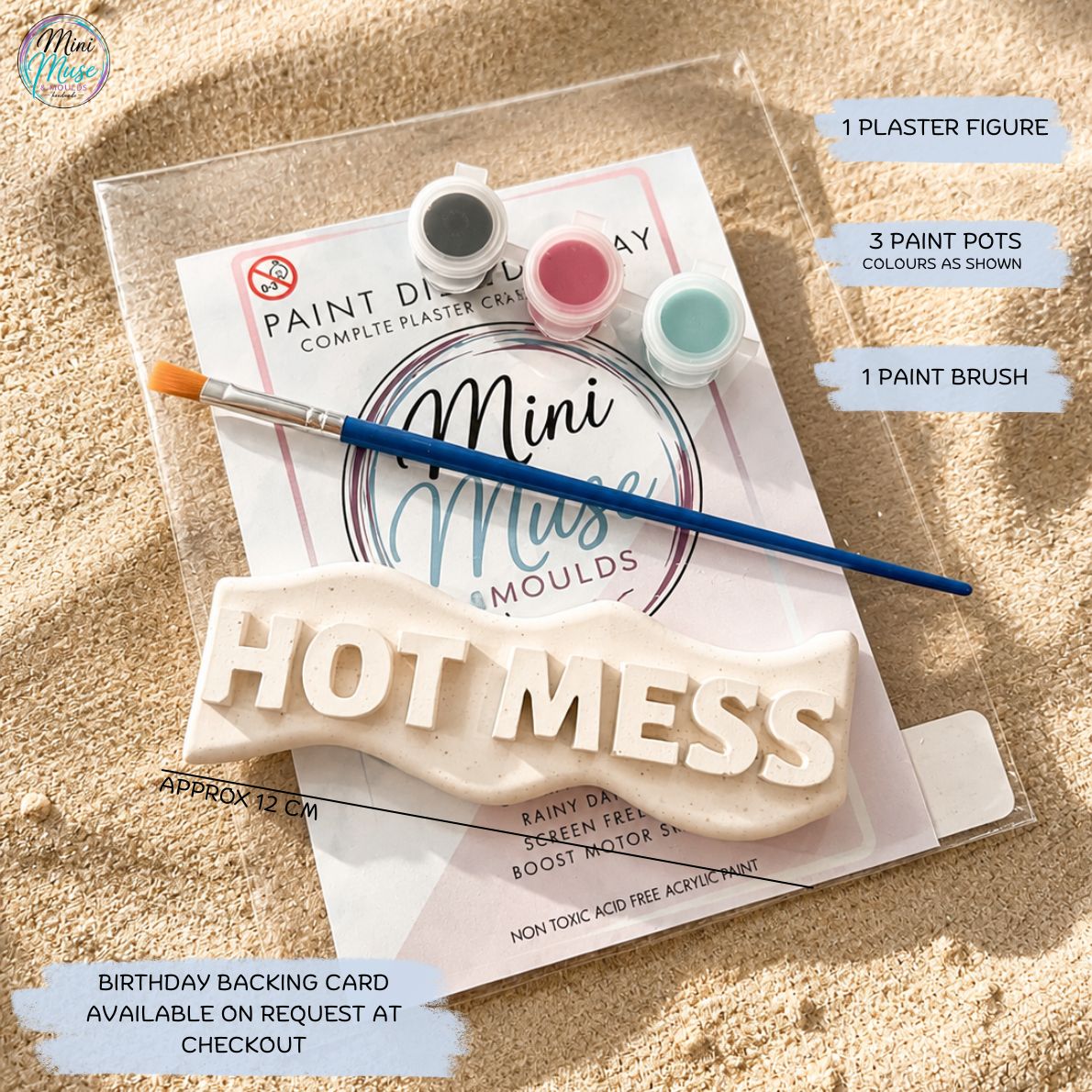 HOT MESS | Ready To Paint Plaster Craft Kit